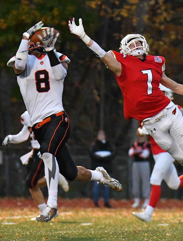 Jackson Mitchell of Ridgefield makes a touchdown catch. The Ruden Report